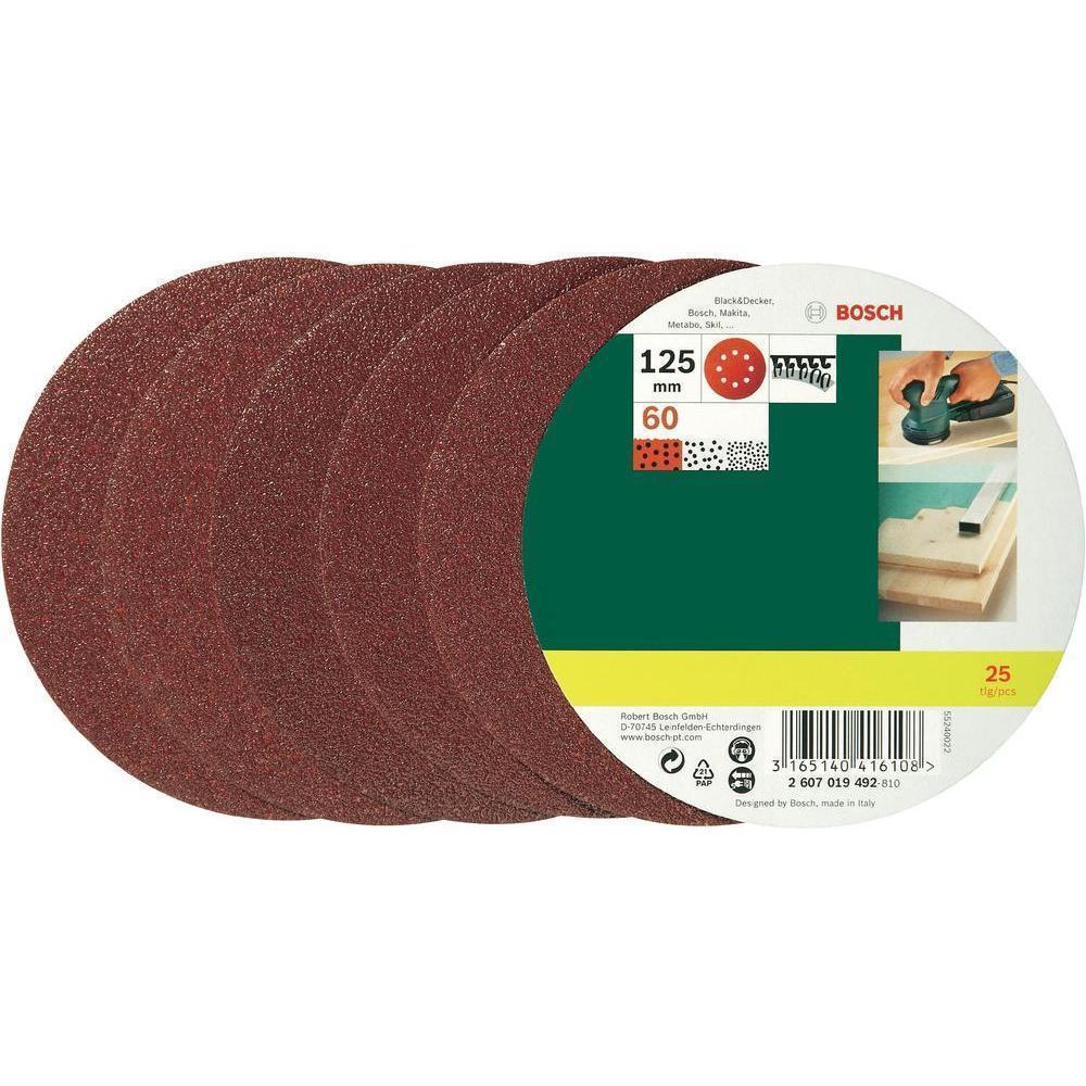 Set De 25 Feuilles Abrasives 125 Mm 2607019494 Bosch