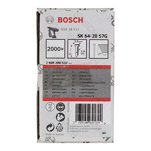 Bosch 2608200519-ongles Finition Galvanisee, 2608200532