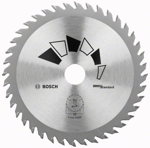 Bosch 2609256819 Standard Lame De Scie Circulaire 40 Dents Carbure Coupe Nette Diametre 190 Mm Alesage/alesage Avec Bague De Redu?