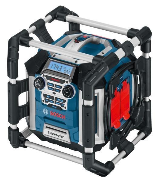 Bosch GML 50 PowerBox 360 Deluxe Radio & chargeur a 14,4/18V Li-Ion (machine seule) - reseaux & batterie