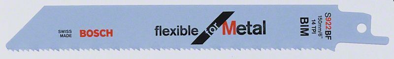 Lame de scie sabre pour metal S 922 BF jeu de 5 lames