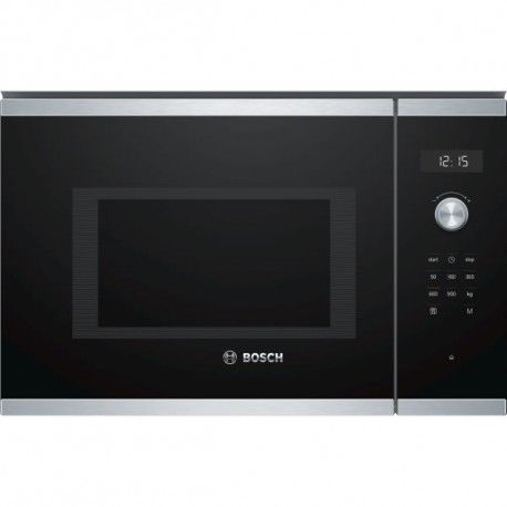 Bosch Bfl554ms0 Micro Ondes Inox 25l 900w Encastrable