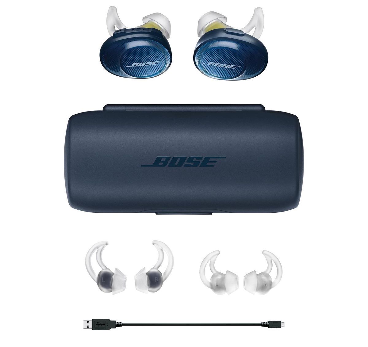 Bose Soundsport Free Ecouteurs Avec Micro Intra Auriculaire Bluetooth Sans Fil Bleu Nuit