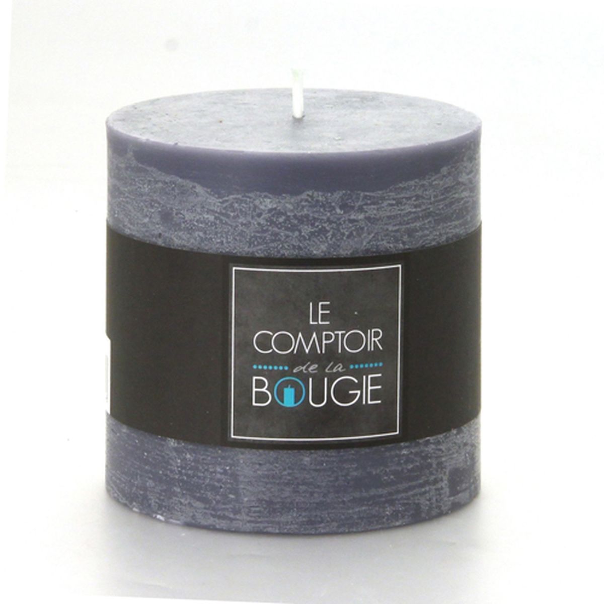 Bougie Cylindrique A 10 X H 10 Cm Gris Atmosphera