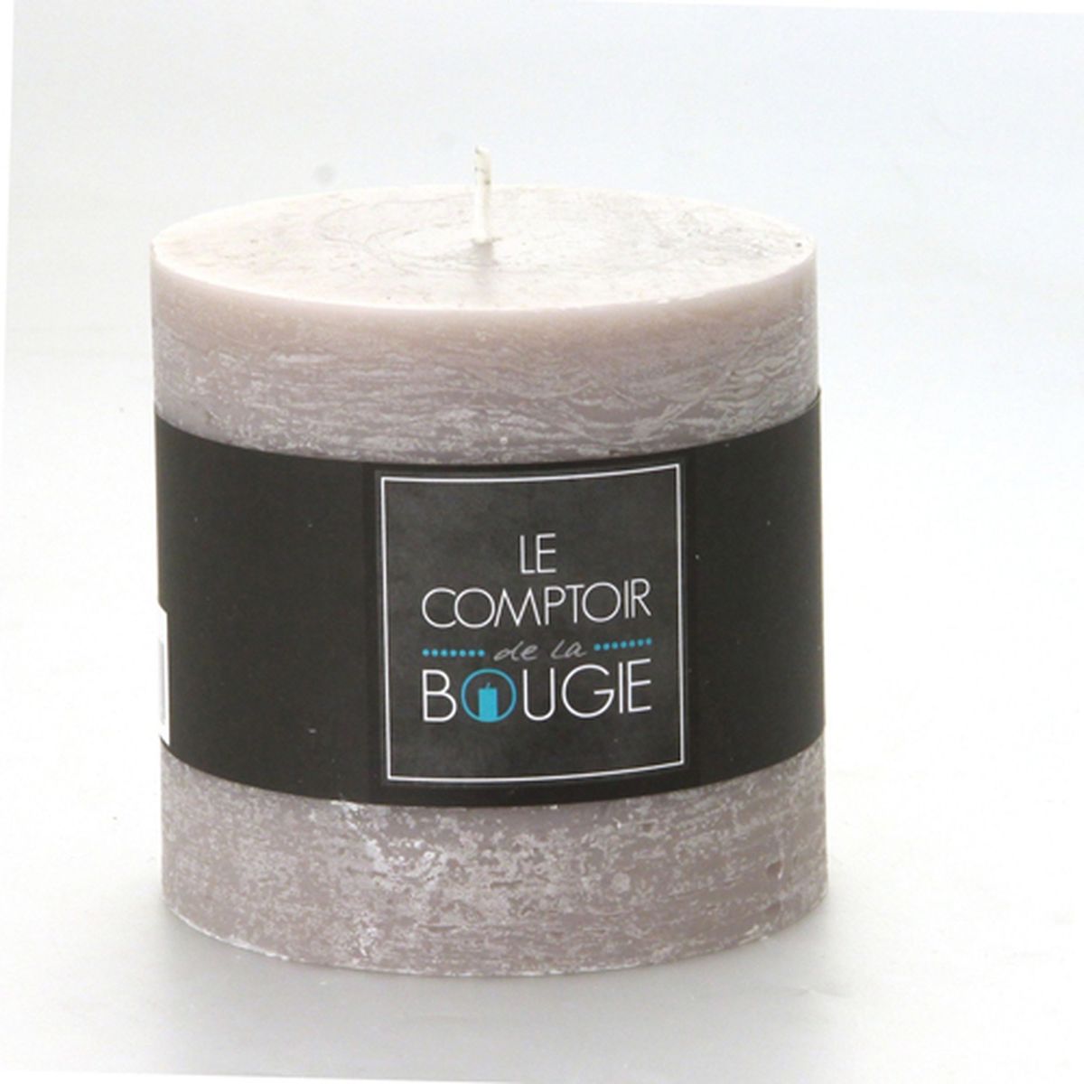 Bougie Cylindrique A 10 X H 10 Cm Taupe Atmosphera