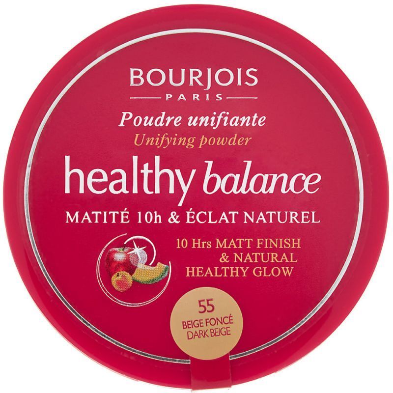 Bourjois Poudre Compacte Unifiante Healthy Balance - 055 Beige Fonce