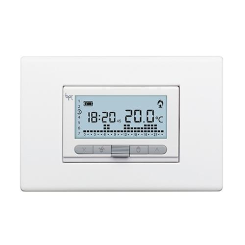 Hebdomadaire chronothermostat numerique encastre Bpt TH/350