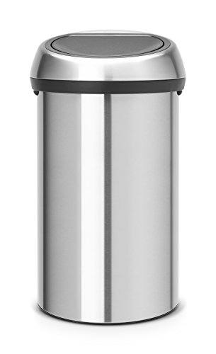 Brabantia Poubelle Touch Bin 60 L Matt Steel Fingerprint Proof