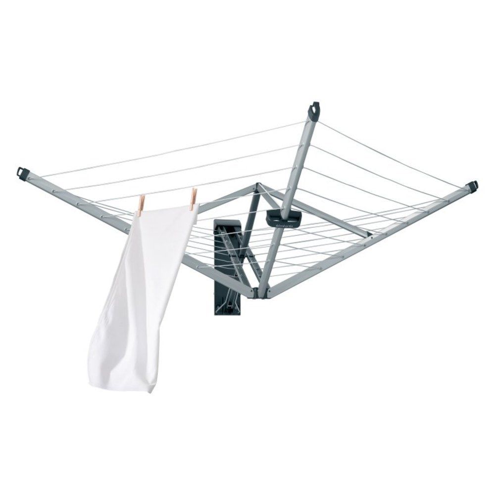 Brabantia - Wallfix - Sechoir - 24 M - Avec Housse - Metallic Grey