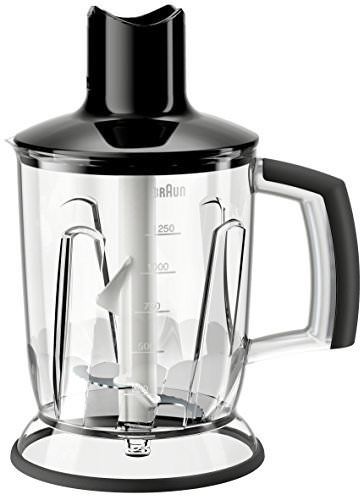 Bol Blender 125l - Braun - Mq40 - Accessoire Hachoir/broyeur A Glace - Compatible Mq300/mq500/mq7 - Noir