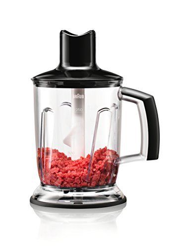 Bol Blender 125l - Braun - Mq40 - Accessoire Hachoir/broyeur A Glace - Compatible Mq300/mq500/mq7 - Noir