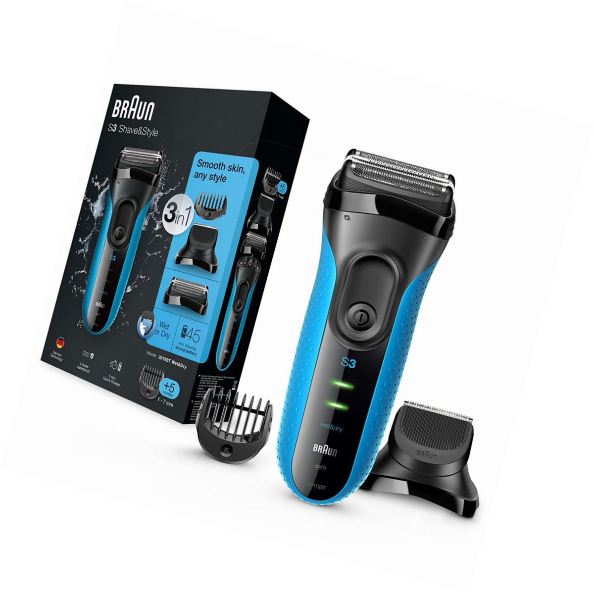 Series 3 Shave & Style 3 in 1 Shaver (3010BT)