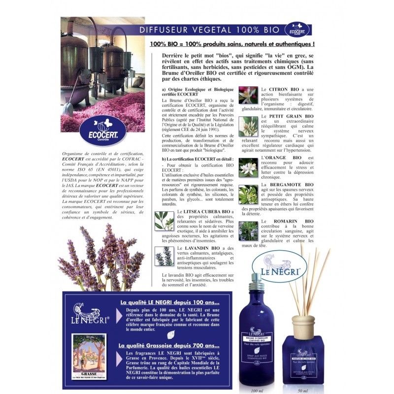 Nutriexpert Brume Doreiller Sommeil Bio 100ml