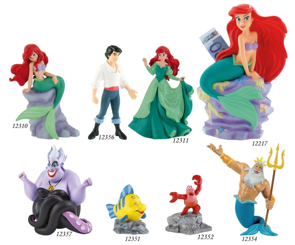 Figurine La Petite Sirene Disney - Ariel - 9 Cm