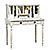 Bureau secretaire Blanc de Style Anglais