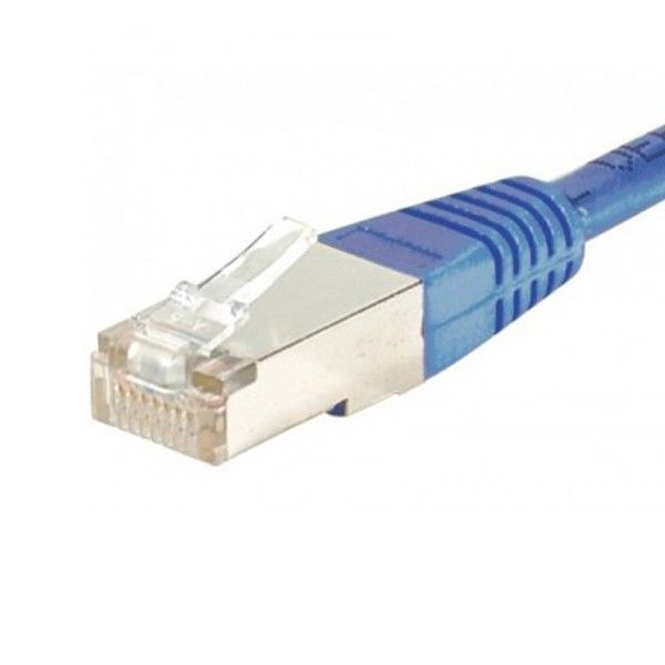 Cuc Cordon Patch Rj45 F/utp Cat 6 10 MÃ¨tres Bleu