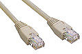 Cable ethernet RJ45 categorie 6 blinde beige (0.5 m)