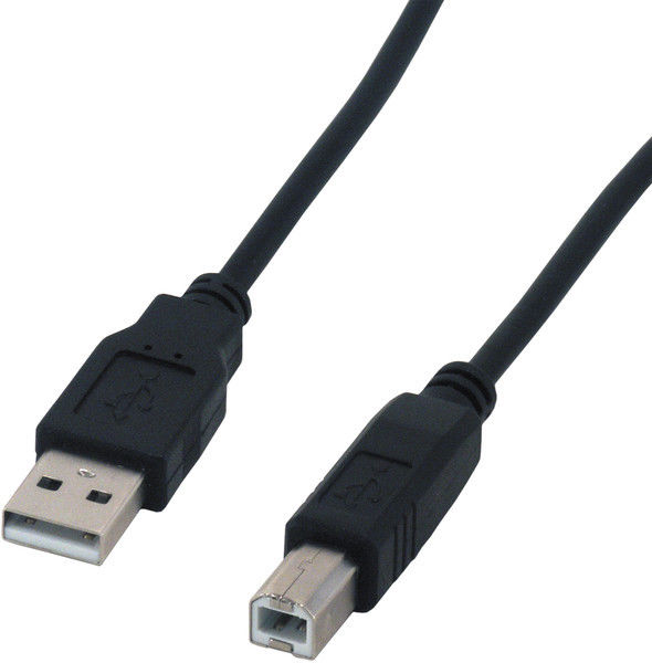 Cable Compatible Usb 2.0 Type A / B Male - 1.80m - Noir