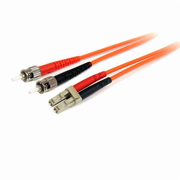 Cable fibre optique LC/ST duplex 62,5/125 - 1 m