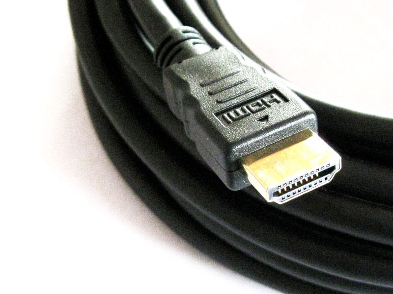 Cable HDMI FULL HD 10m blinde avec contacts plaques or pour TV ecran consoles 