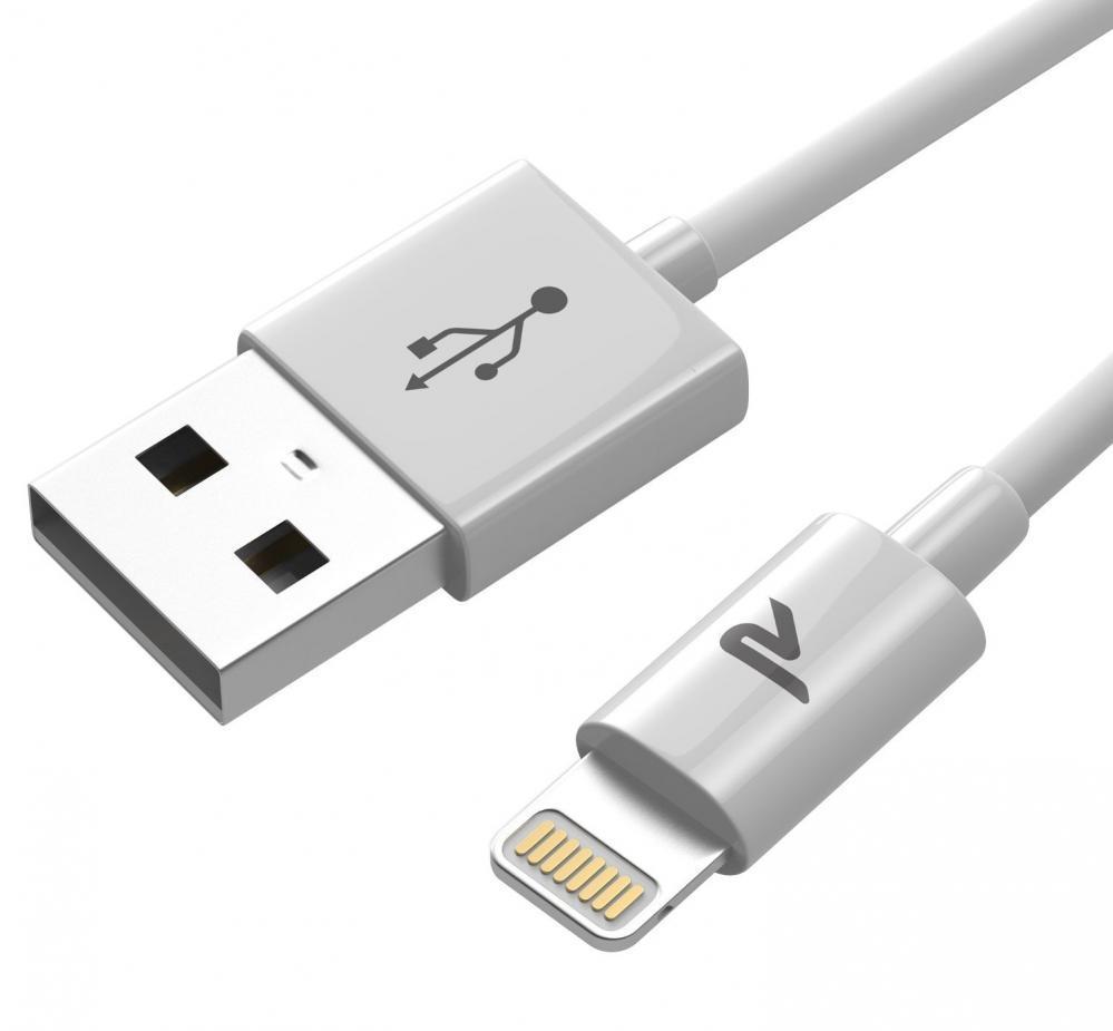 Rampow Cable Lightning Avec Connecteur Ultra Resistant En Aluminium Blanc 1m33ft