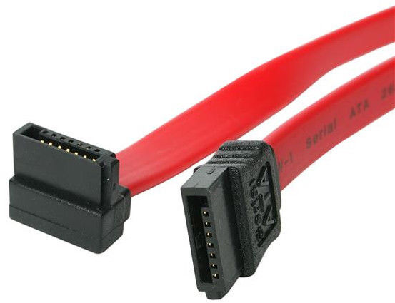 Cable SATA coude vers le bas - 90 cm