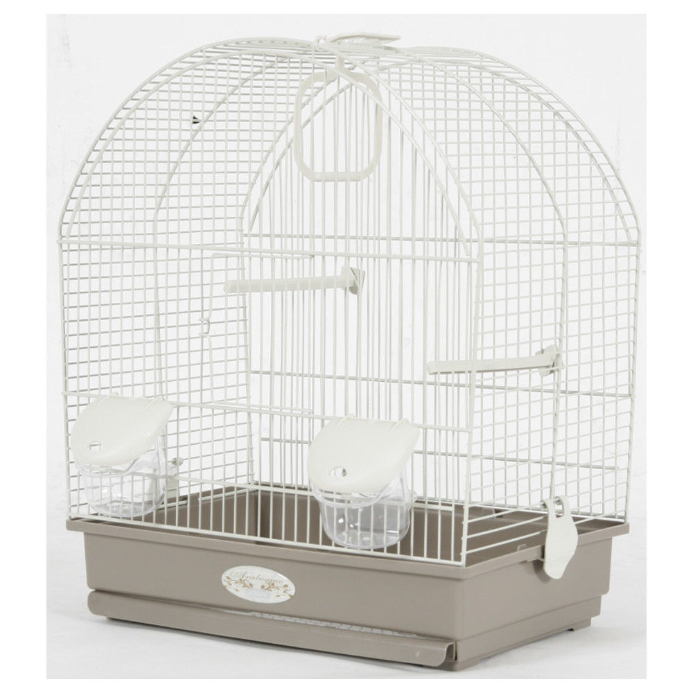 Zolux Cage Salomee Pour Oiseaux L 40 X P 31 X H 48 Cm Gris Taupe