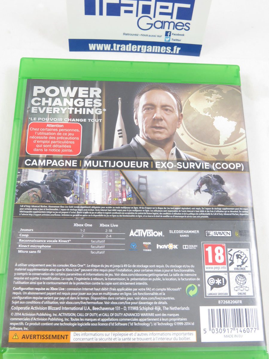 Call Of Duty Advanced Warfare - Jeu Xbox One