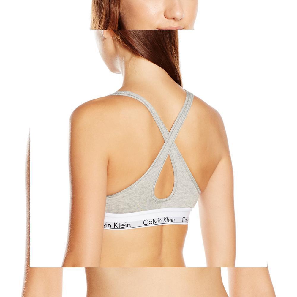 Calvin Klein Bralette Lift - Brassiere - Femme - Gris (Grey Heather) - Taille: M