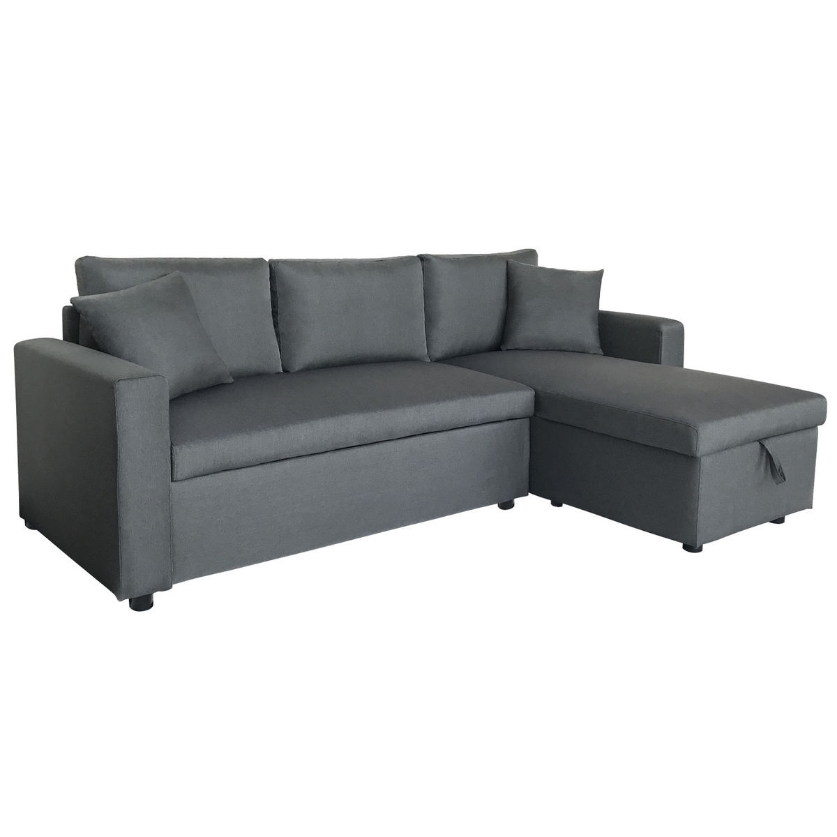 Canape Dangle Convertible Clark 3 Places Gris