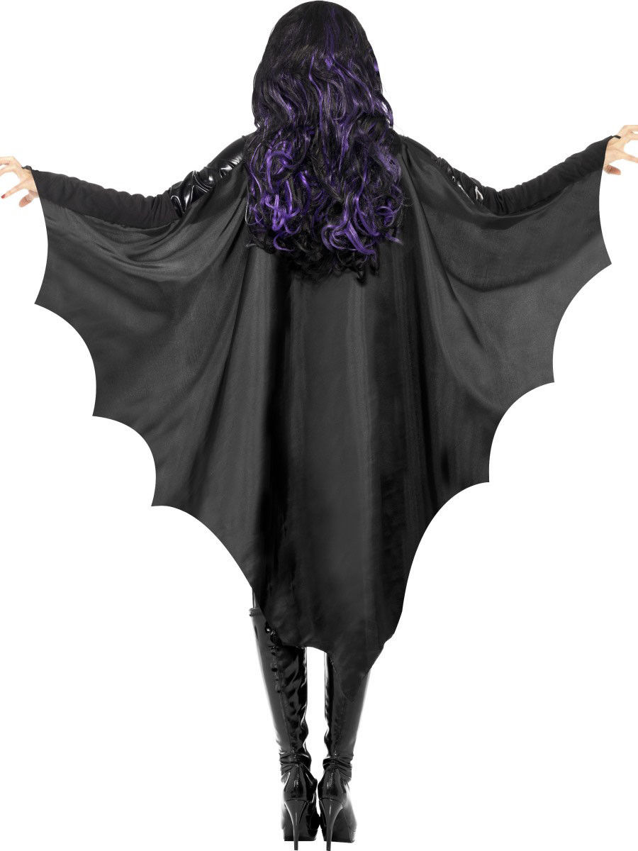 Cape Chauve-souris Halloween Horreur - Smiffy's - Taille Unique - Pour Femme Et Enfant - Noir