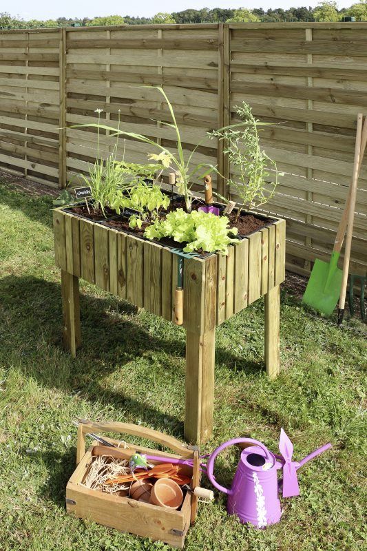 Carre Potager KÜb Sureleve - L 80 X L 80 X H 80cm
