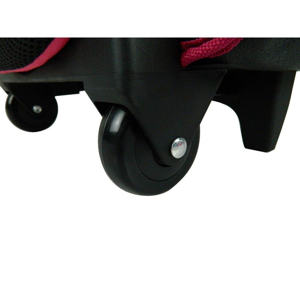 Cybel Cartable A Roulettes 38 Cm 2 Compartiments 1 Poche Rose Enfant