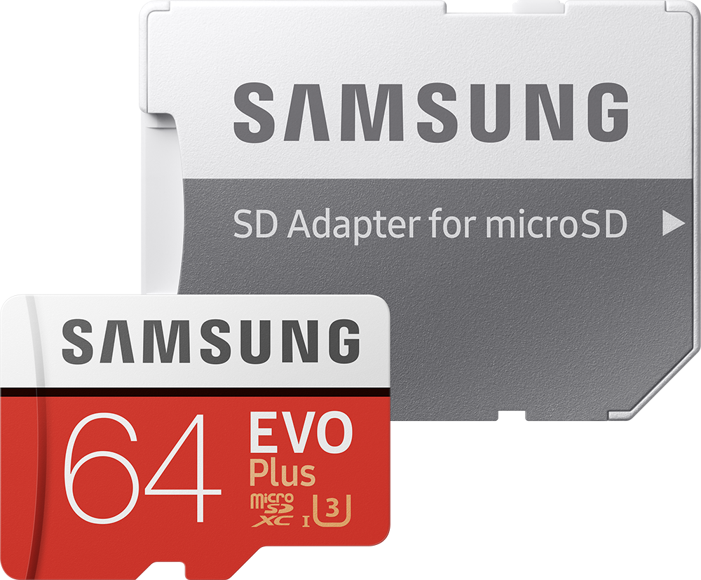 Samsung Carte microSD EVO 64Go Plus (avec adaptateur SD)