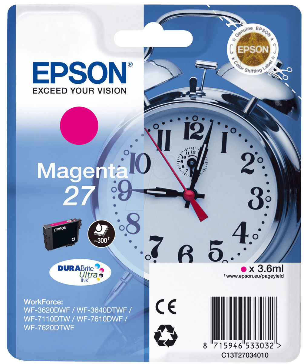 Epson 27 (c13t27034012) - Magenta - Cartouche D'encre