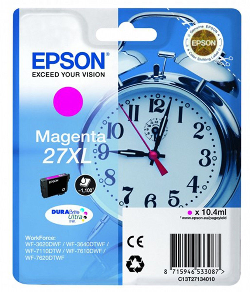 Epson 27xl (c13t27134012) - Magenta - Cartouche D'encre - Grande Capacite