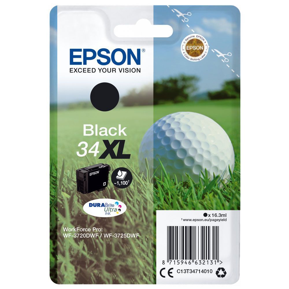 Epson 34 Golf Cartouche Dencre Originale C13t34614010 Noir