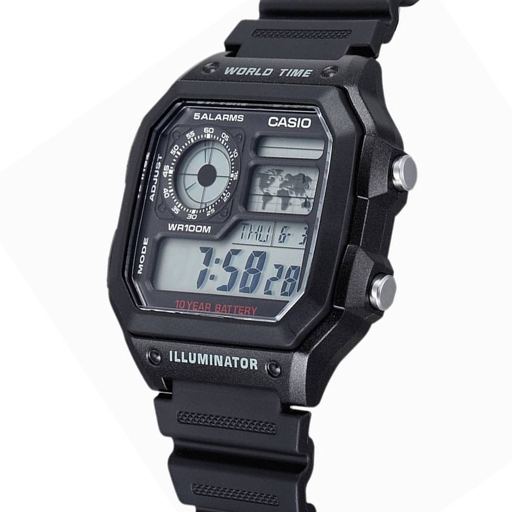 Montre Casio Ae 1200wh 1avef Chronographe Alarme Resistante A Leau 10 Bar