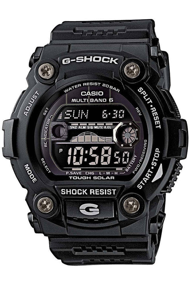 homme Casio G-Shock G-Rescue Alarm Chronograph Radio Controlled Tough Solar Watch GW-7900B-1ER