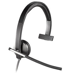 Casque Mono Logitech Usb H650e Filaire Avec Commandes Dacces Rapide Et Tige De Micro Flexible