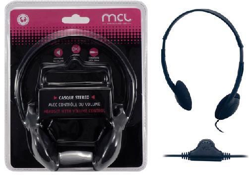 MCL CSQ-HEAD/N Noir Supraaural Bandeau casque