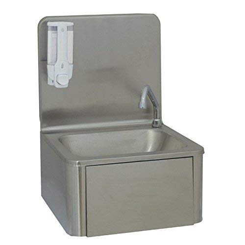 Lave-mains En Inox Avec Robinet Et Distributeur De Savon , Evier En