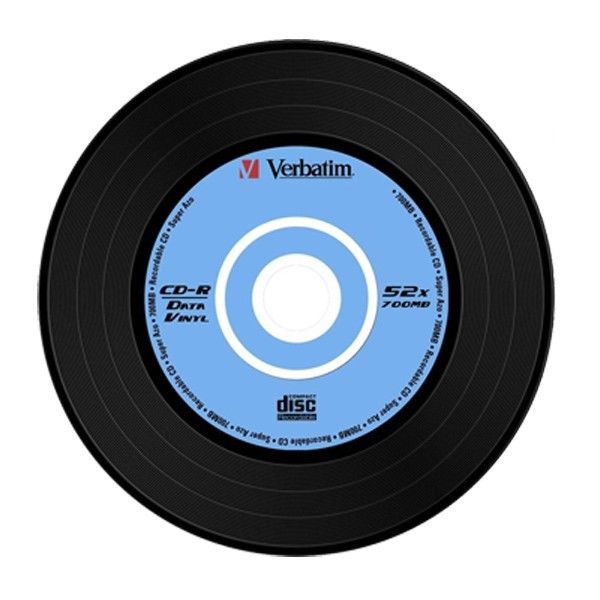 Verbatim Data Vinyl 10 x CD R 700 Mo 52x boitier CD etroit