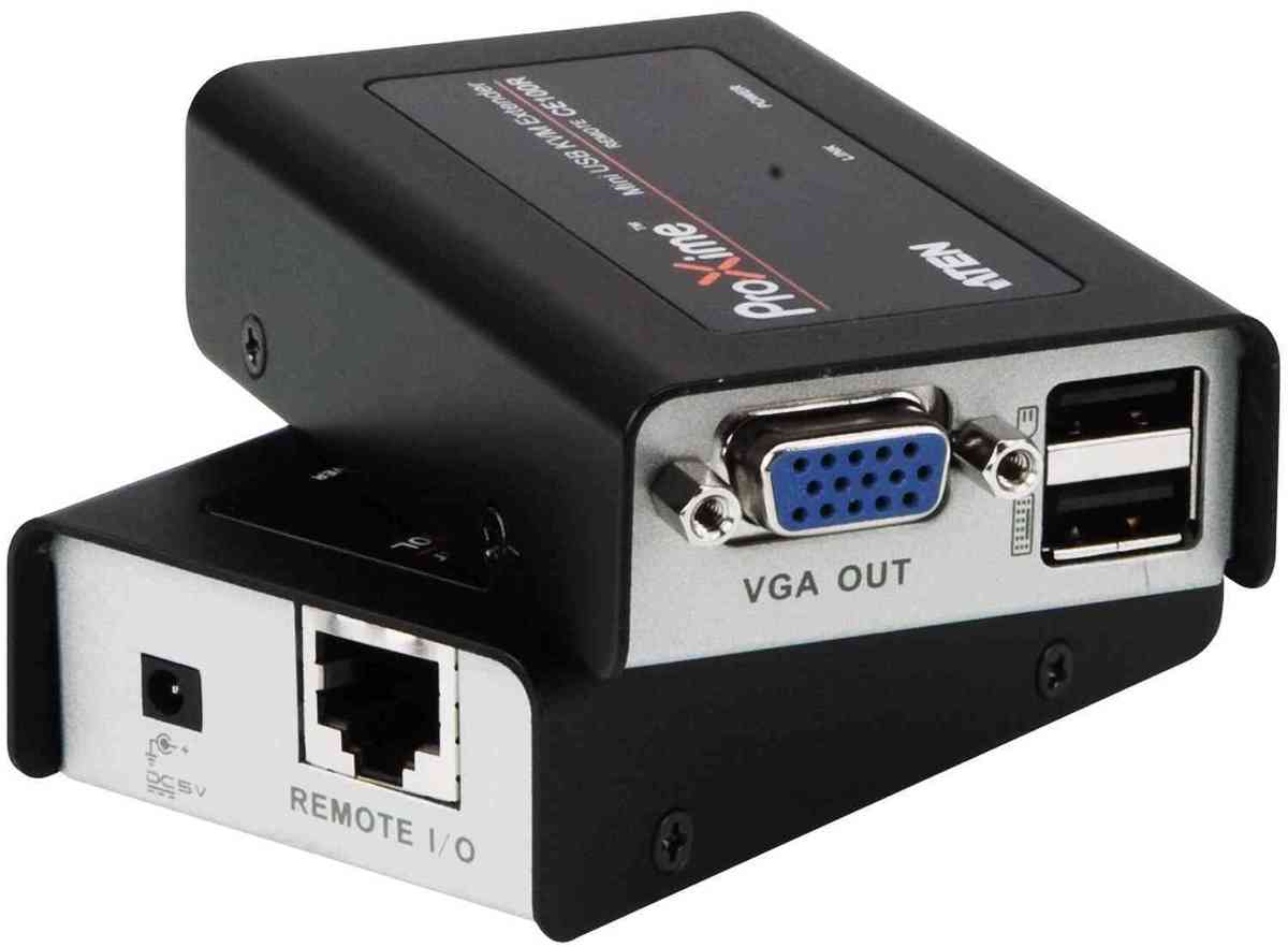 Deport De Console Vga / Usb Par Cable Cat 5 Jusqu'a 100 Metres (max 1920x1200 @ 30 M)