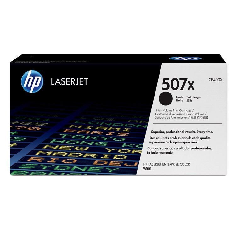 HP D'origine HP Color LaserJet Managed MFP M 575 dnm toner (507X / CE 400 X) noir, 11 000 pages, 1,64 centimes par page