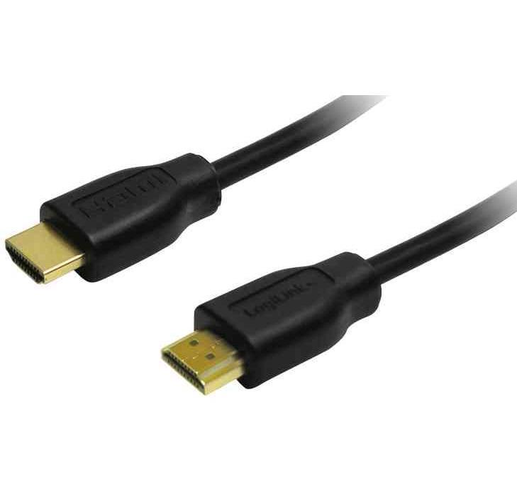 Cable Hdmi - Logilink - V1.4 - 2 Connecteurs Males Plaques Or - 20 Cm - Noir