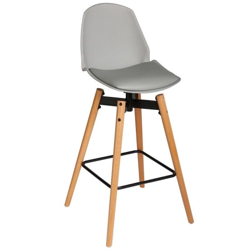 Lot De 2 Tabourets De Bar Wilio Gris