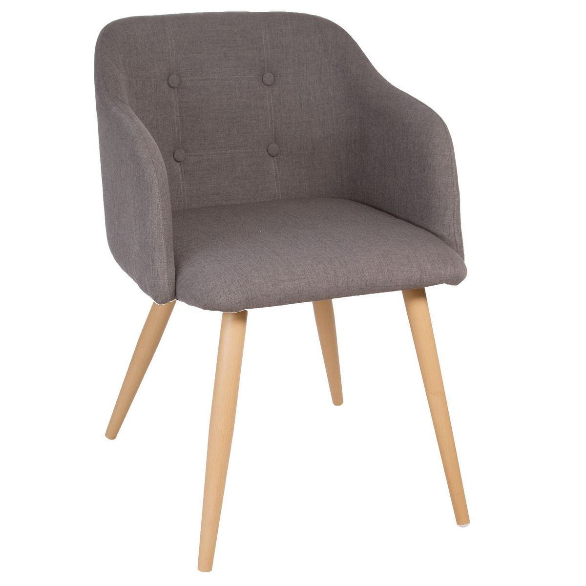 Lot De 2 Chaises Luka Pastel Scandi Gris Fonce Atmosphera