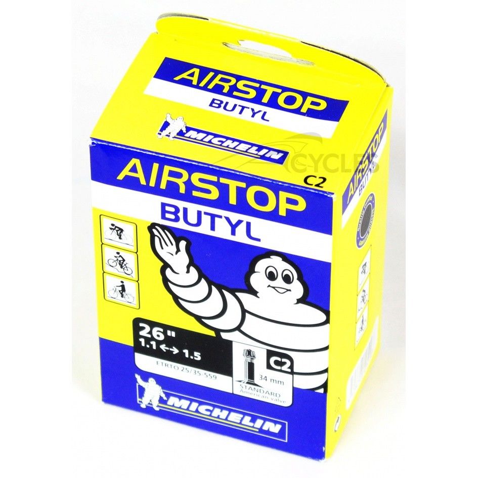 Chambre a Air Michelin Airstop Butyl 26x1.10/1.50 Schrader
