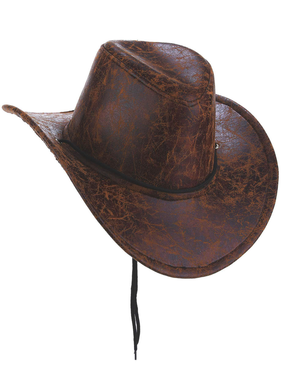Chapeau De Cowboy Marron Adulte - Generique - Taille Unique - Interieur